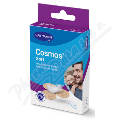 COSMOS Soft náplast jemná kulatá 22mm 20ks