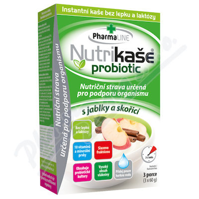 Nutrikaše probiotic s jablky a skořicí 3x60g