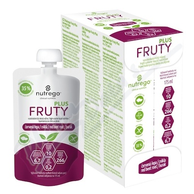 nutrego FRUTY PLUS červená řepa por.sol.4x175ml