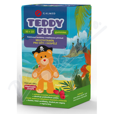 TeddyFit gummies 50+10ks Pirát Galmed