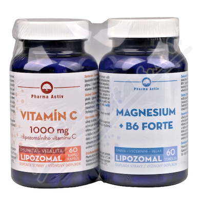 Vitamín C 1000mg cps.60+Magnesium+B6 forte tob.60