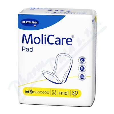 MoliCare Pad inkontinenční vložky 3 kap. Midi 30ks