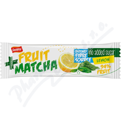 SunVita Fruit+Matcha ovocná tyčinka citron 30g