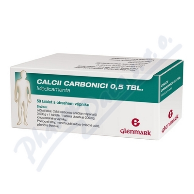 Calcii Carbonici 0.5 tbl.Medicam.0.5g tbl.nob.50