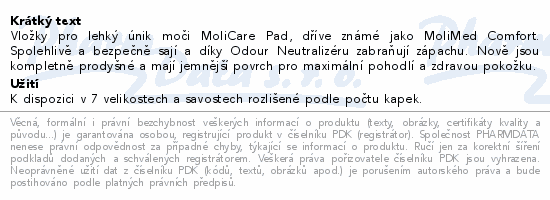 MoliCare Lady 0.5 kapky P28 (MoliMed ultra micro)