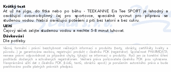 TEEKANNE Eis Tee Sport mango/pomeranč 18x2.5g