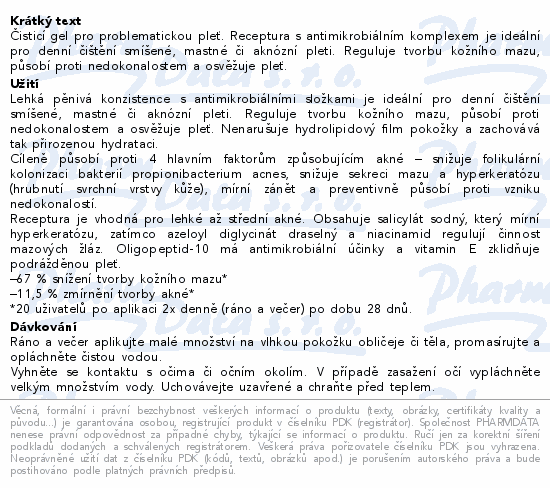 RILASTIL Acnestil čisticí gel pro probl.pleť 400ml