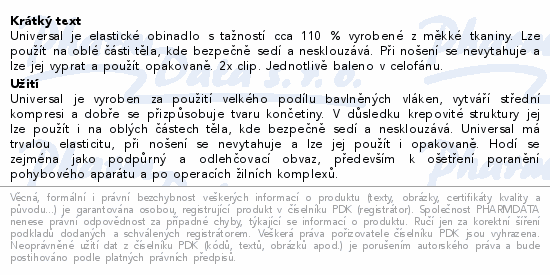 UNIVERSAL elast.obinadlo 8cmx5m tažnost 110% 1ks